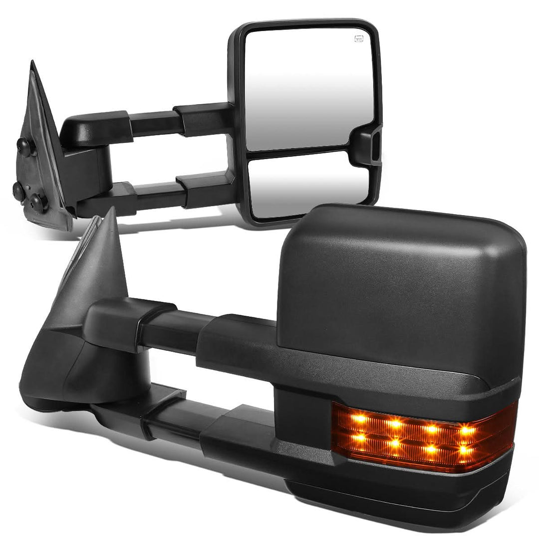 99-06 Chevy Silverado GMC Sierra Towing Mirrors Powered Heated LED