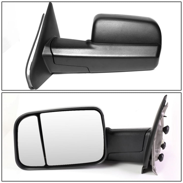 02-08 Dodge Ram 1500 03-09 Ram 2500 3500 Manual Heated Towing Mirrors