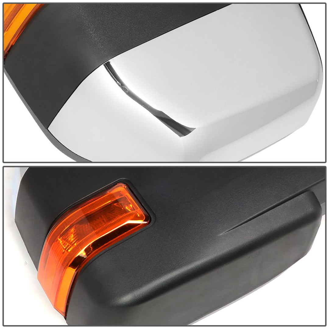 2004-2014 Ford F-150 Manual Towing Mirrors w/ Puddle Light & LED Signal