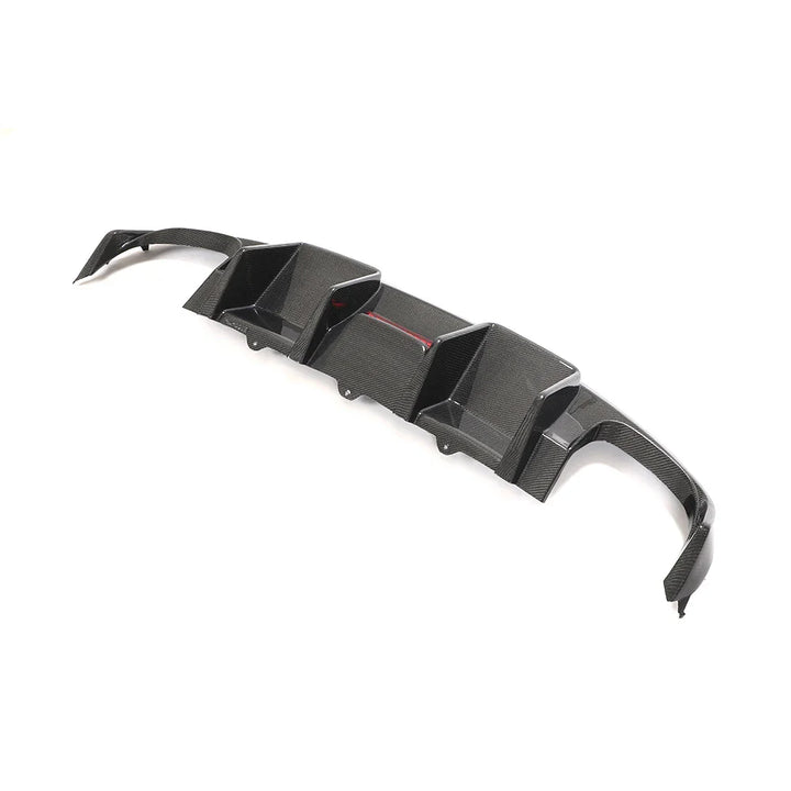 Audi A4 B8 S-Line / S4 Sedan Carbon Fiber Rear Bumper Lip With Brake Light 2008 - 2012