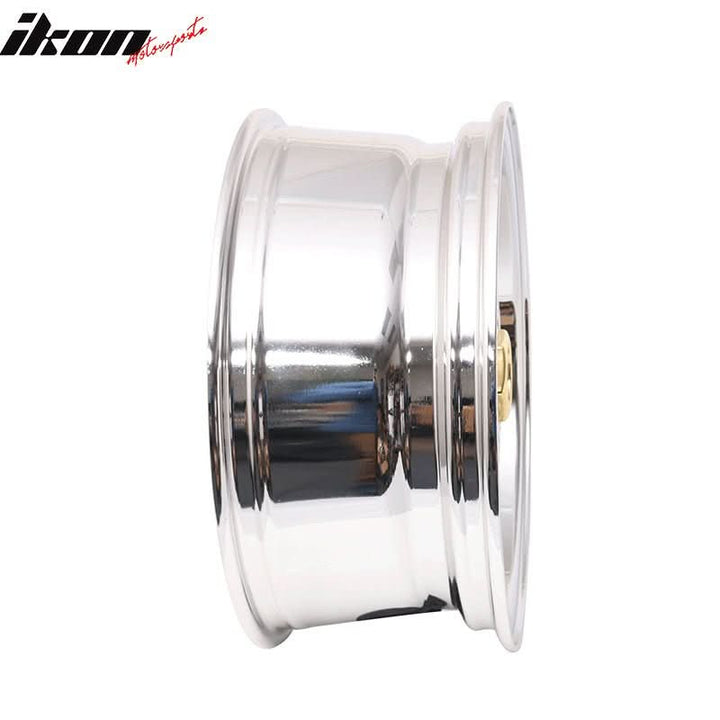(4) 18X8.0 +35 5X114.3 / 5X120 Step Lip Deep Dish Mesh Wheels Rims