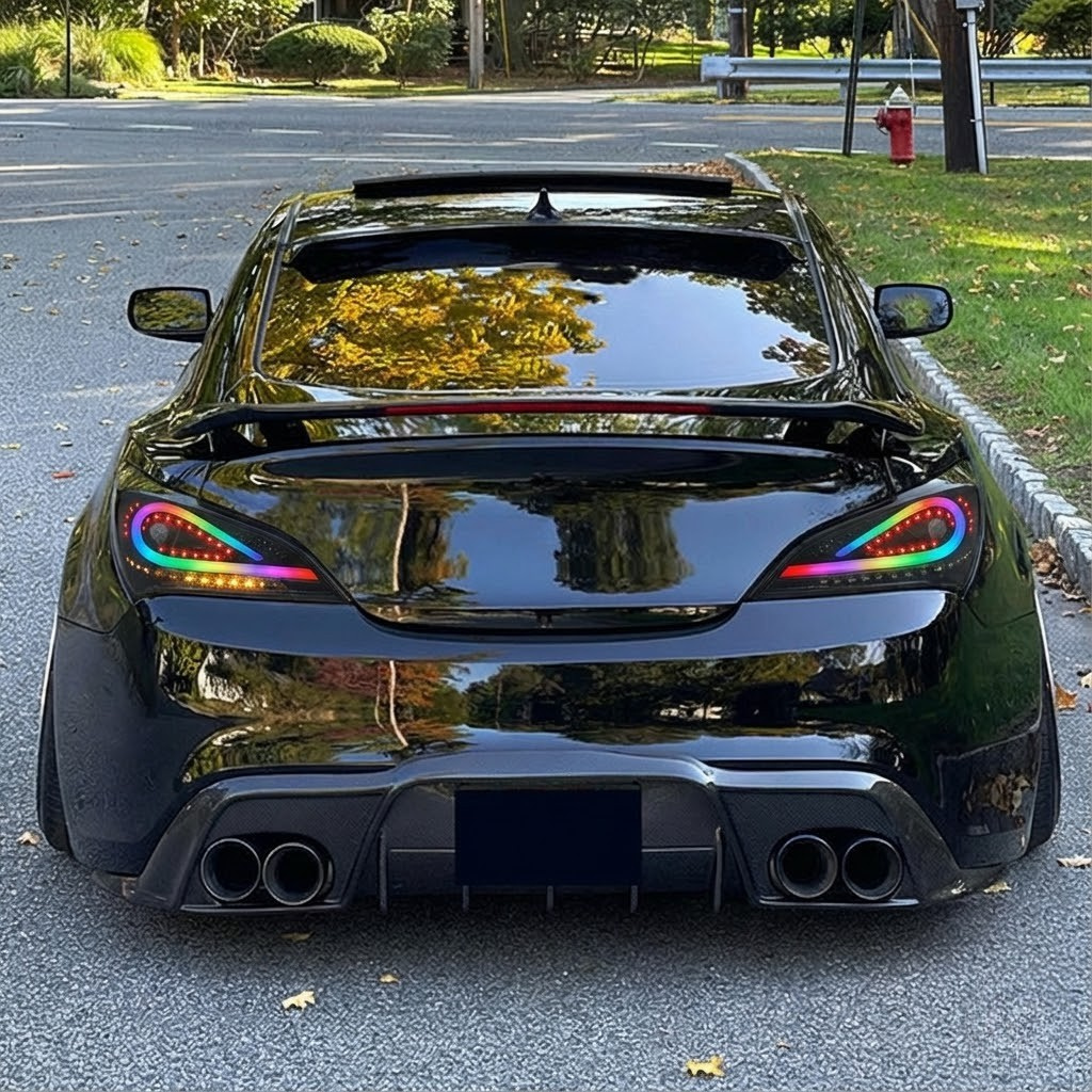 VLAND LED Tail Lights For 2010-2016 Hyundai Genesis Coupe – Sequential Smoke Lens