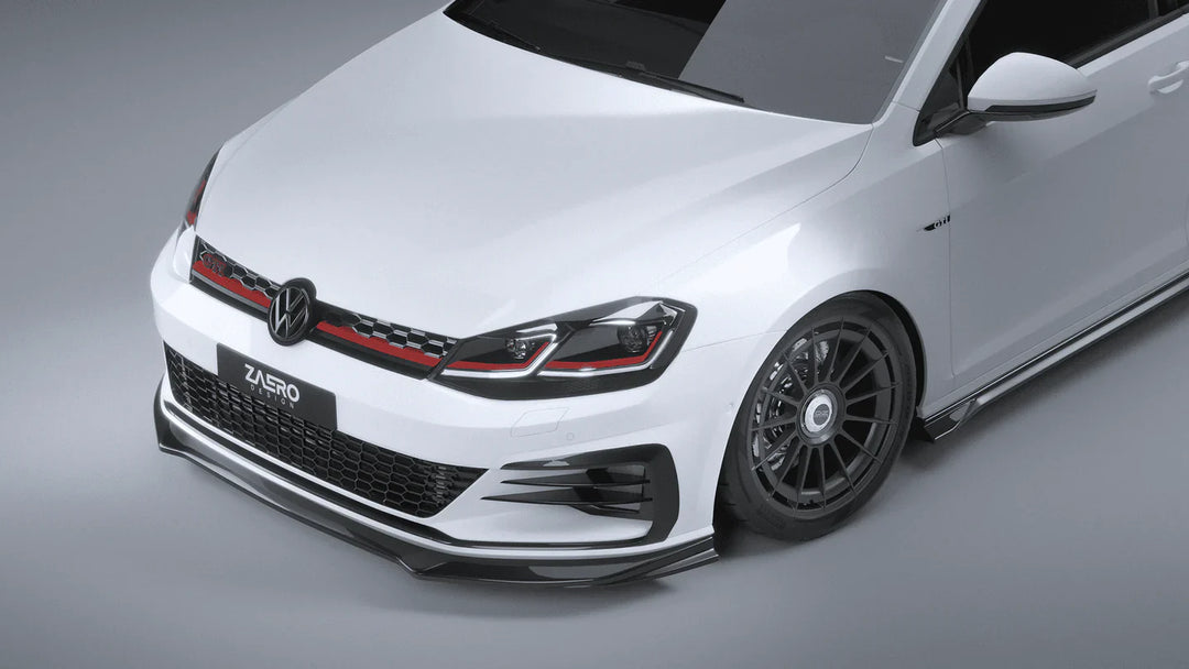 VW Golf GTI Mk7.5 EVO-1 Gloss Black Front Splitter