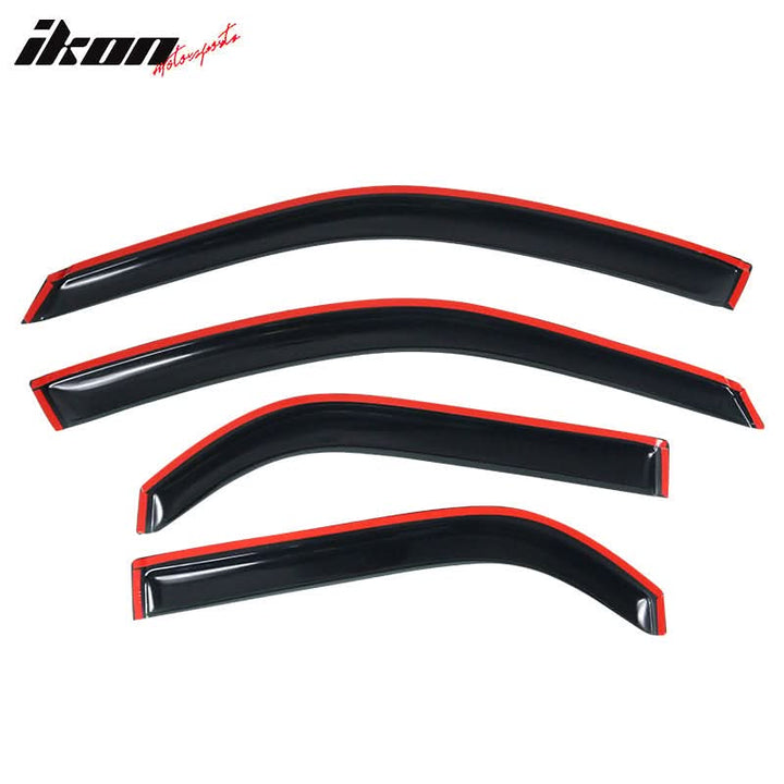 2001-2006 Acura MDX Slim Style Smoke Visor Windows Rain Guard Acrylic