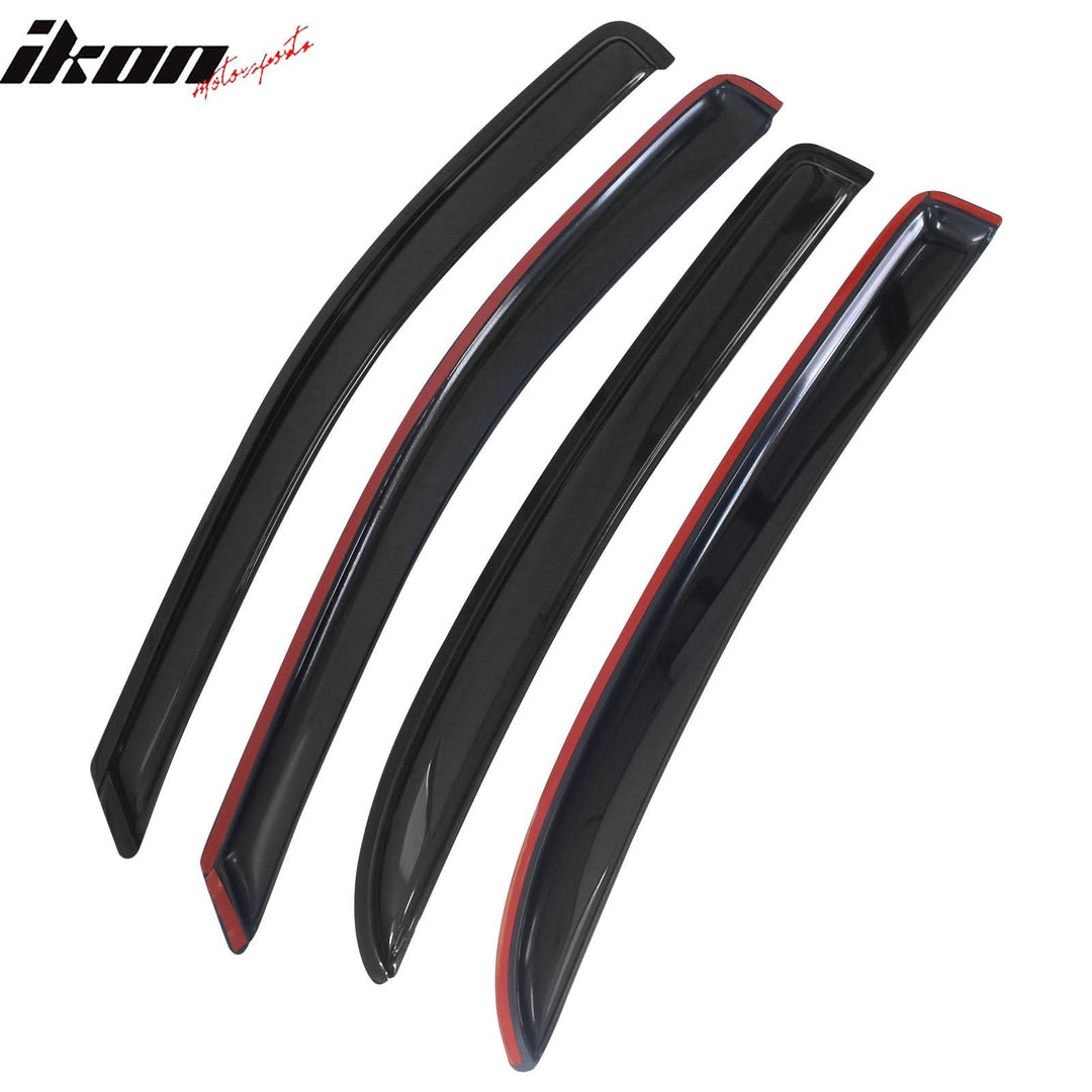 2005-2010 Chevy Cobalt Smoke Tinted Slim Style Visor Windows Acrylic