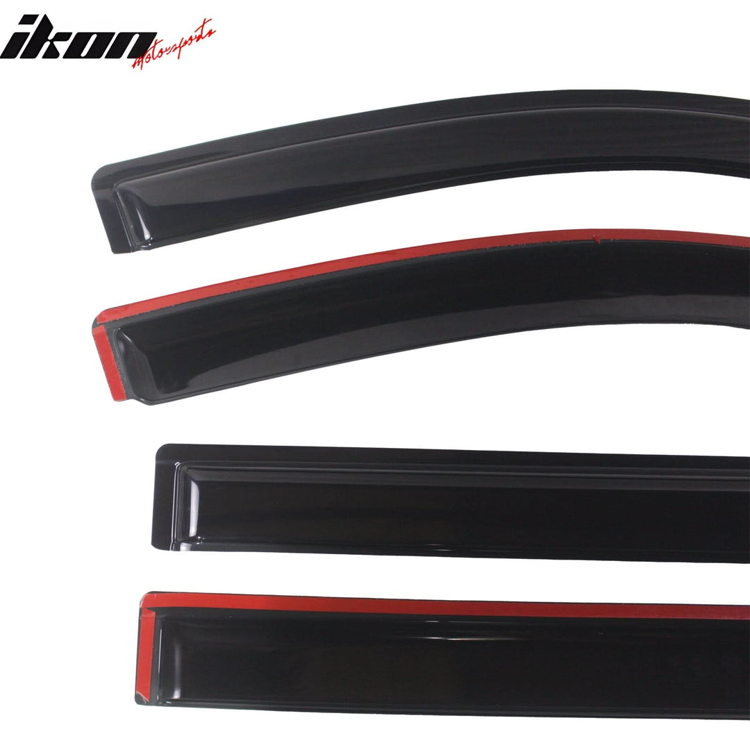 2015-2020 Chevy Suburban Slim Style Smoke Tinted Window Visors Acrylic
