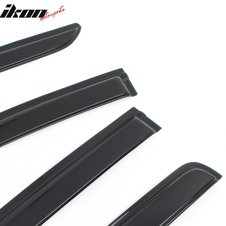2019-2025 Chevy Silverado & GMC Sierra 1500 Crew Cab 4PC Window Visors
