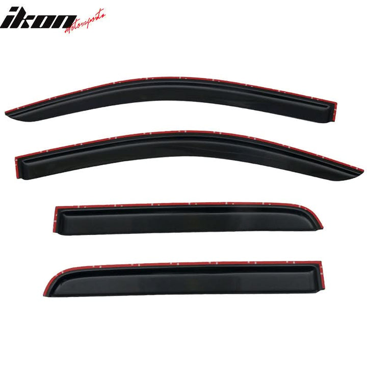 2015-2022 Chevy Colorado GMC Canyon Crew Cab 4Pc Window Visor Acrylic