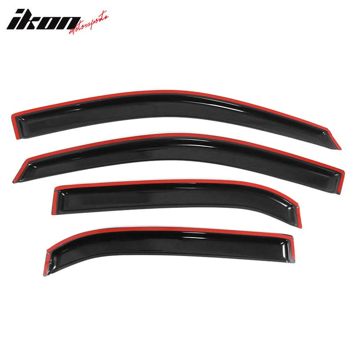 2010-2017 Chevy Equinox Slim Style Smoke Window Visors Guard Acrylic