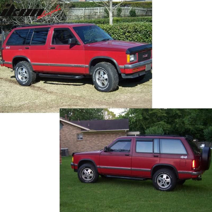 1991-1994 Chevy S10 Blazer 4-Door Smoke/Tinted Window Visors Acrylic