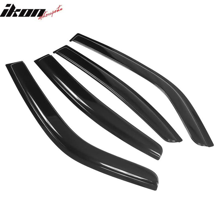 2006-2010 Dodge Charger Tape on Visor Window Rain Guard Acrylic