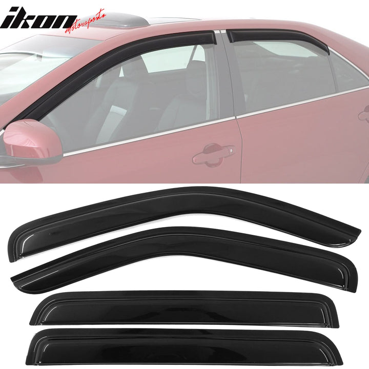 2007-2011 Dodge Nitro Slim Style Smoke Tinted Visor Windows Acrylic