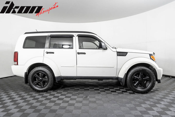 2007-2011 Dodge Nitro Slim Style Smoke Tinted Visor Windows Acrylic