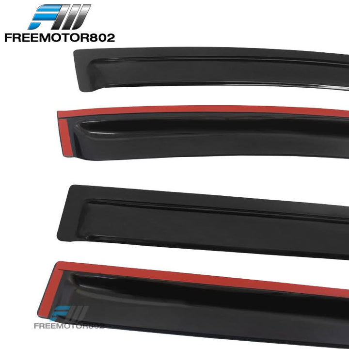 2009-2020 Dodge Journey Slim Style Smoke Tinted Window Visors Acrylic