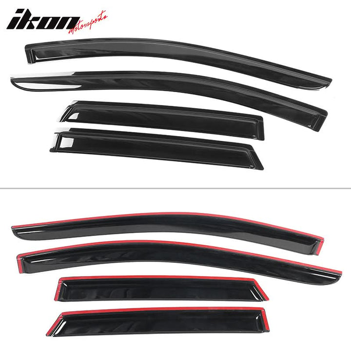 2007-2014 Ford Edge 2007-2015 Lincoln MKZ Smoke Window Visors Acylic