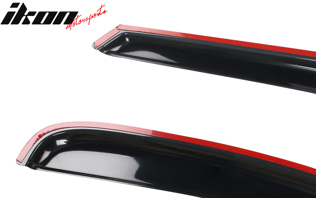 1997-2003 Ford F-150 F-250 Extended Cab Tape On 4PCS Window Visors