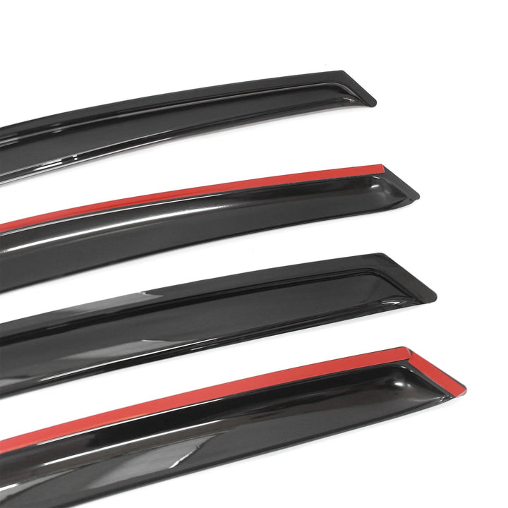 2012-2018 Ford Focus Acrylic 4PC Tape On Window Visors Rain Guard Vent