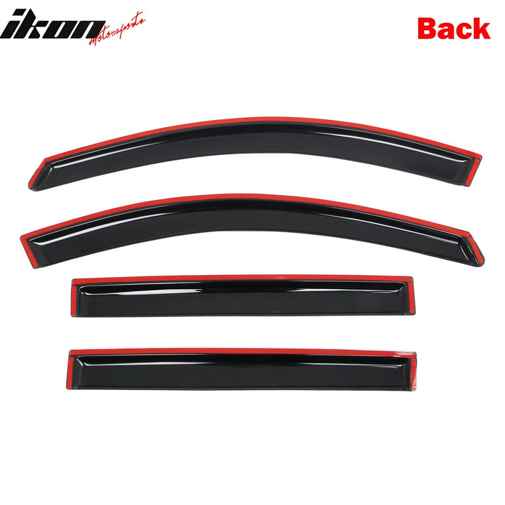 2018-2024 GMC Terrain 4PCS Tape on Window Visors Vent Rain Sun Guards