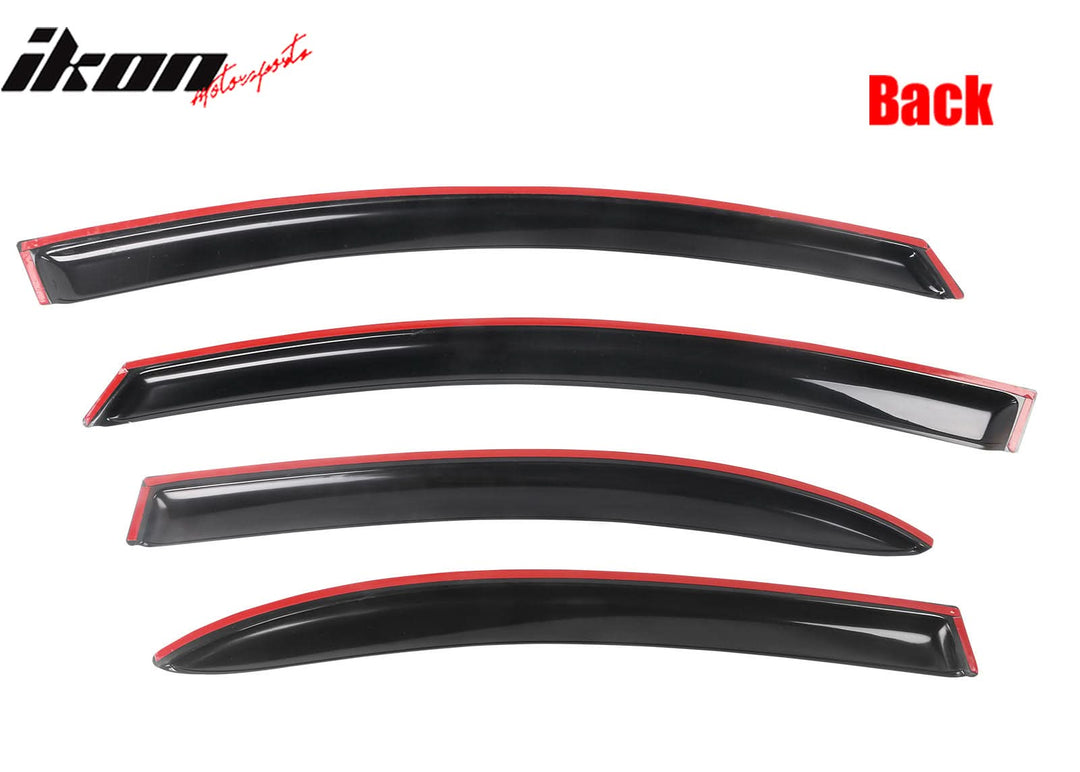 2006-2011 Honda Civic Sedan 4-Door Window Visor Acrylic 4PC Rain Guard