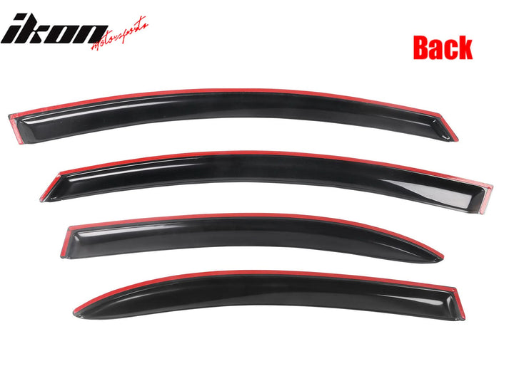 2006-2011 Honda Civic Sedan 4-Door Window Visor Acrylic 4PC Rain Guard