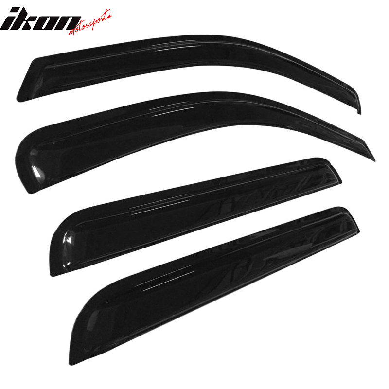 2005-2010 Jeep Grand Cherokee Slim Smoke Tinted Visor Windows Acrylic