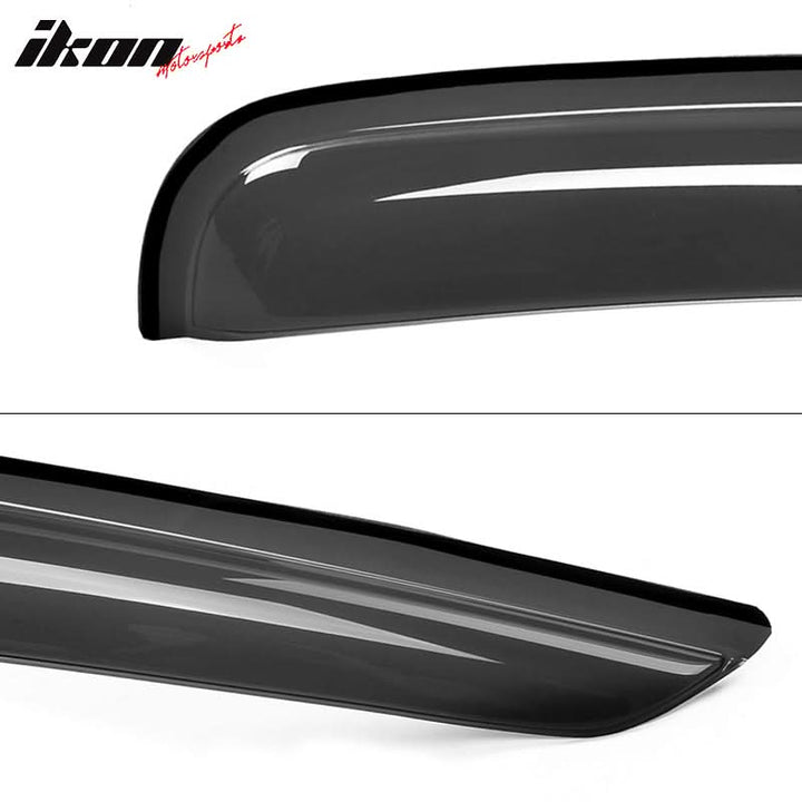 2002-2007 Jeep Liberty Visor Window Rain Guard KJ Tape on Acrylic 4PC