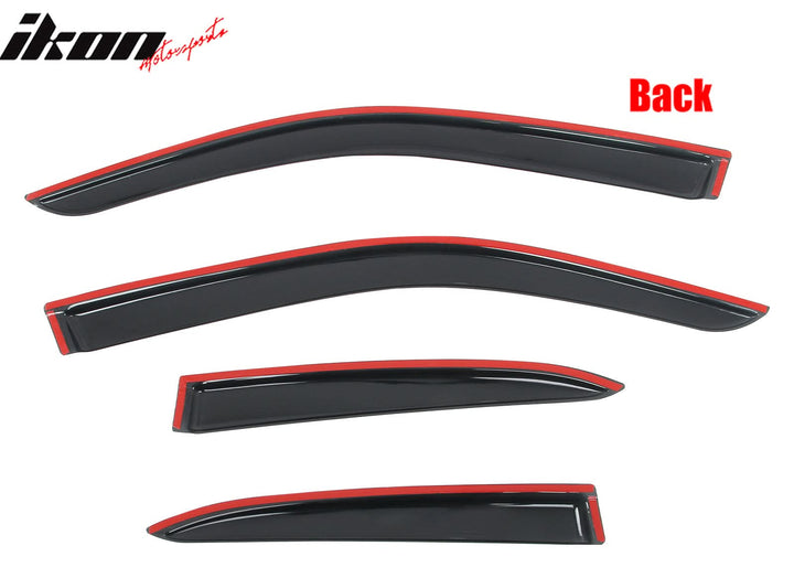 2019-2025 Lexus UX-Series 4PCS Tape on Window Visors Vent Rain Guards