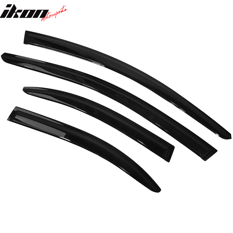 2008-2017 Mitsubishi Lancer EVO Window VisorsAcrylic 4PC