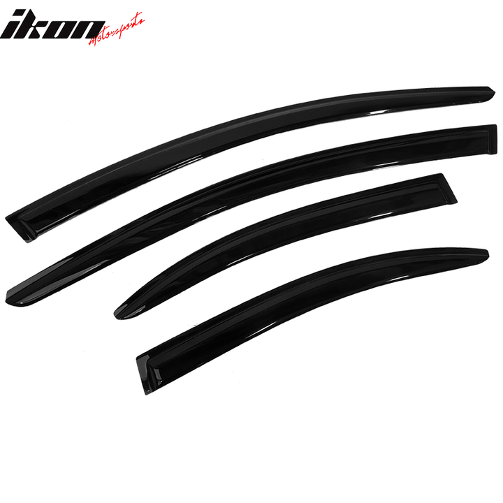 2008-2017 Mitsubishi Lancer EVO Window VisorsAcrylic 4PC