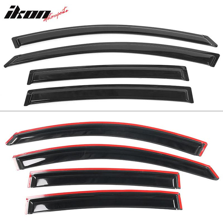 2007-2012 Nissan Altima Sedan Slim Style Visor Window Acrylic