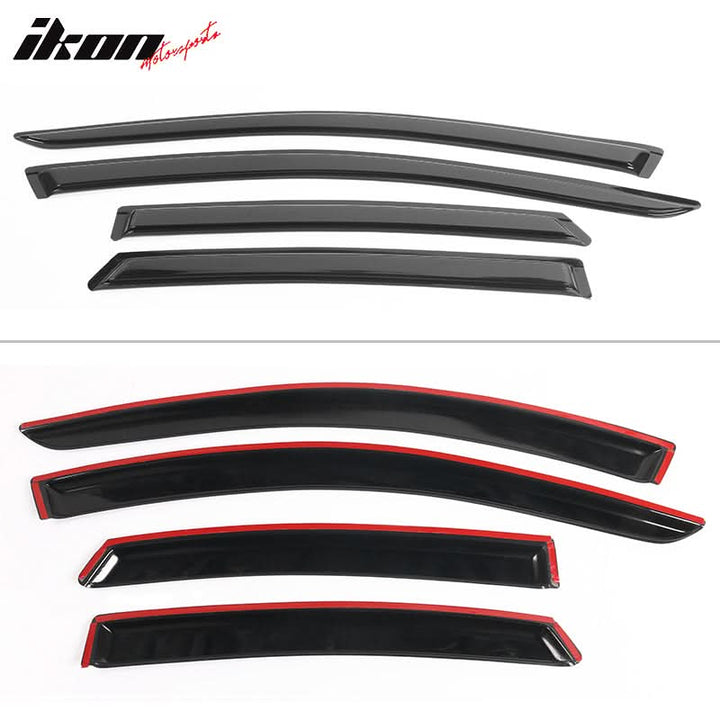 2013-2018 Nissan Altma Sedan Tape on Window Visor Rain Guard Acrylic
