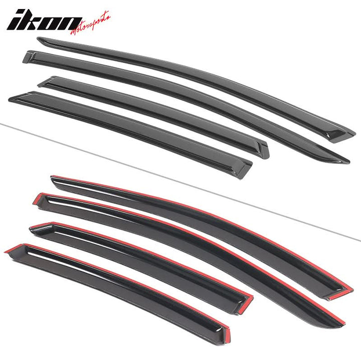 2013-2018 Nissan Altma Sedan Tape on Window Visor Rain Guard Acrylic