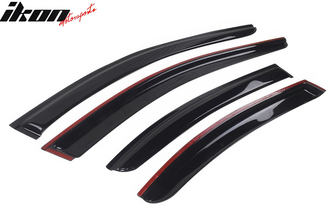 2009-2015 Nissan Maxima Tape On Window Visors Smoke Tinted Acrylic