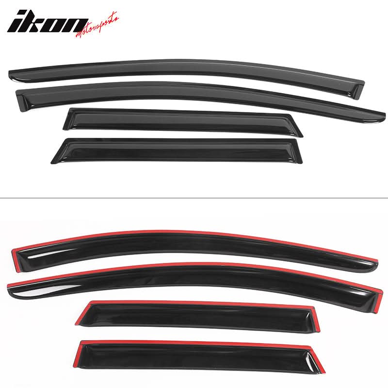 2015-2024 Nissan Murano Tape On Window Visors Rain Guard 4PC