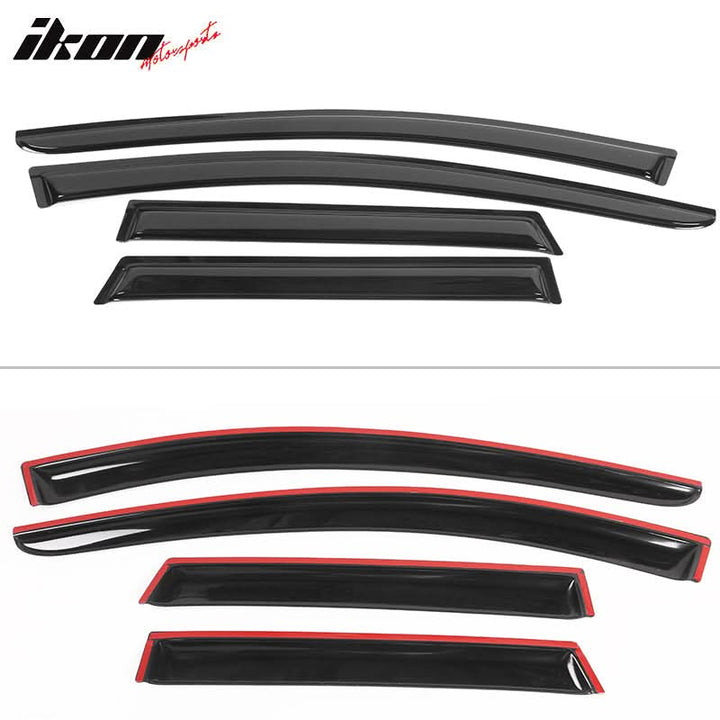 2015-2024 Nissan Murano Tape On Window Visors Rain Guard 4PC
