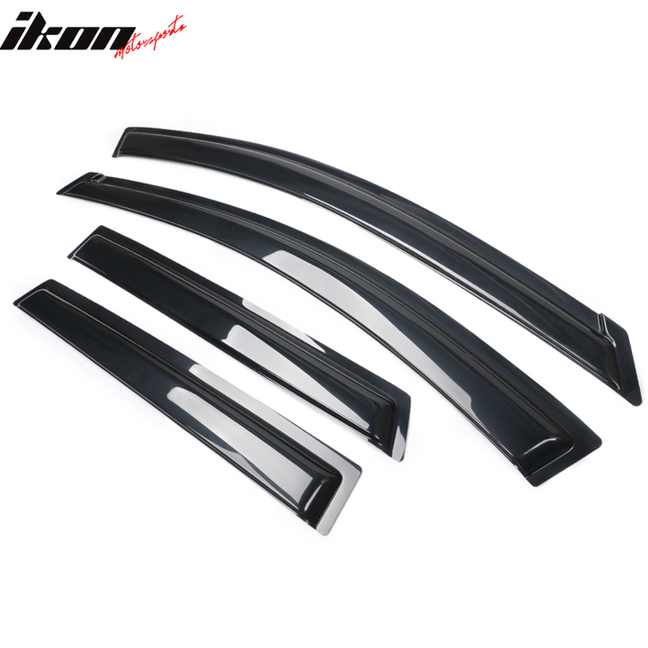 2009-2013 Nissan Rogue Slim Style Smoke Tinted Window Visor Acrylic