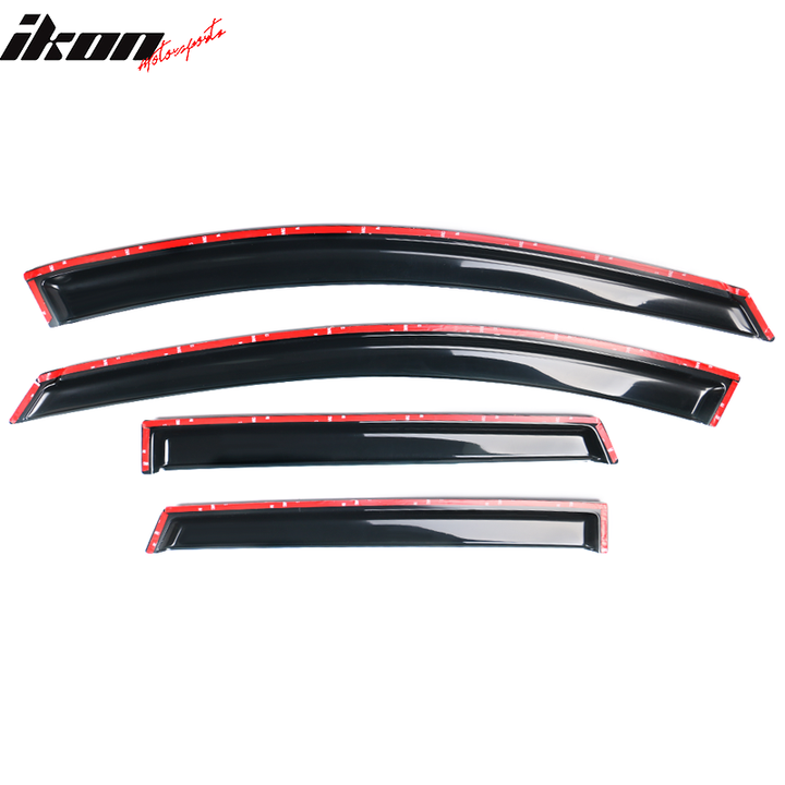 2009-2013 Nissan Rogue Slim Style Smoke Tinted Window Visor Acrylic