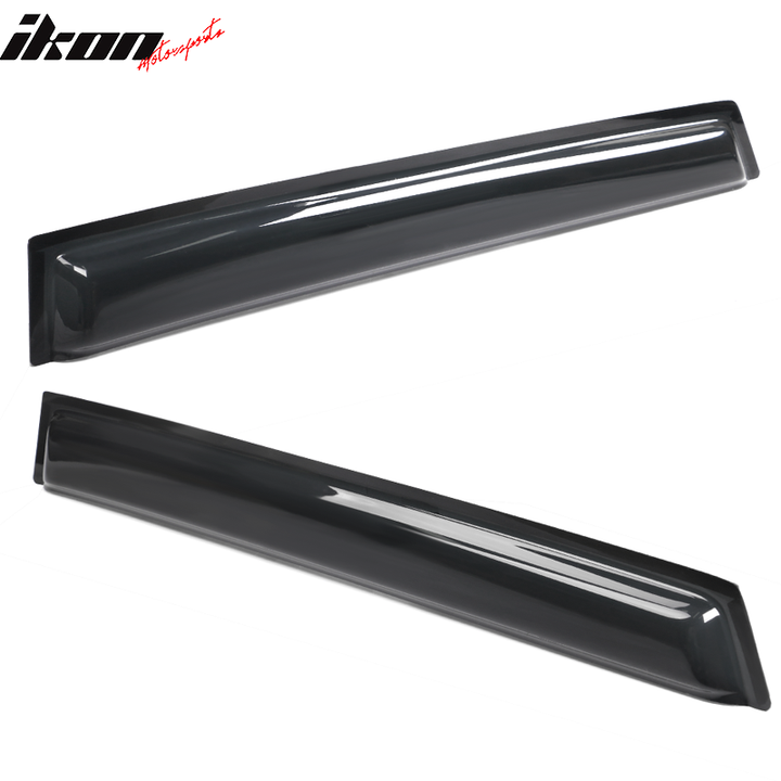 2009-2013 Nissan Rogue Slim Style Smoke Tinted Window Visor Acrylic