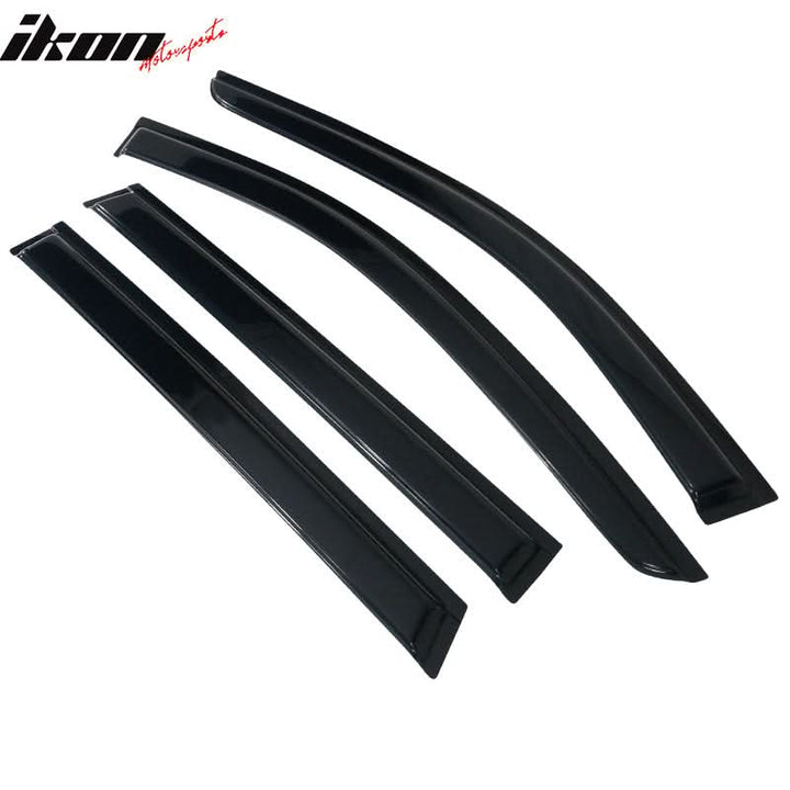 2014-2020 Nissan Rogue Slim Style Smoke Tinted Window Visors Acrylic