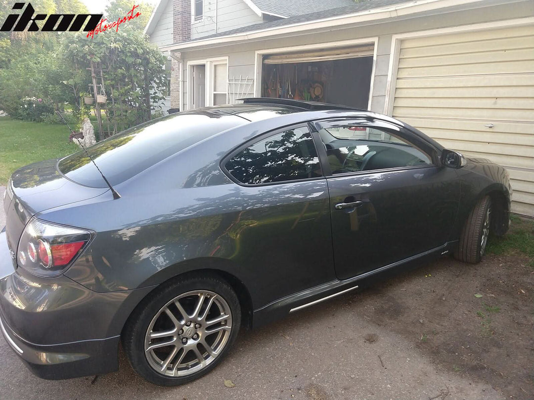 2005-2010 Scion TC Slim Style Smoke Tinted Visor Windows Acrylic
