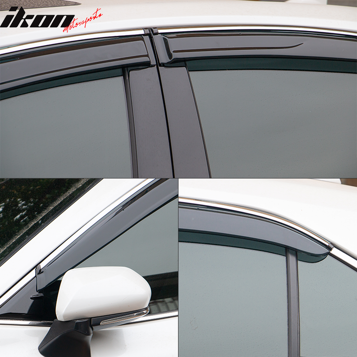 2018-2023 Toyota Camry Acrylic 4PC Window Visors Tape On Rain Guard