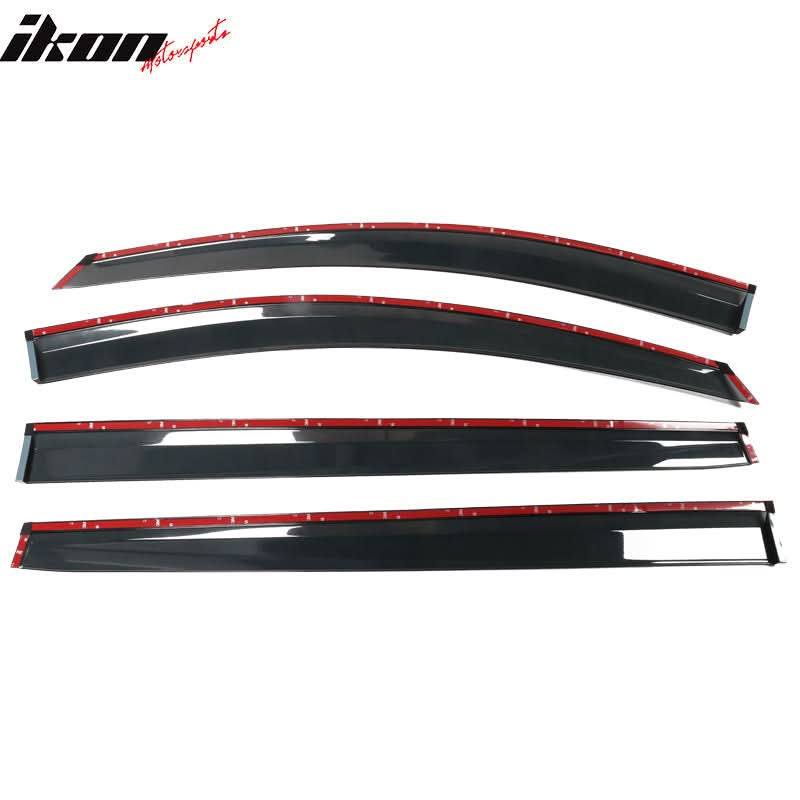 2021-2025 Toyota Sienna PC Injection Window Visor Chrome Trim 4PCS