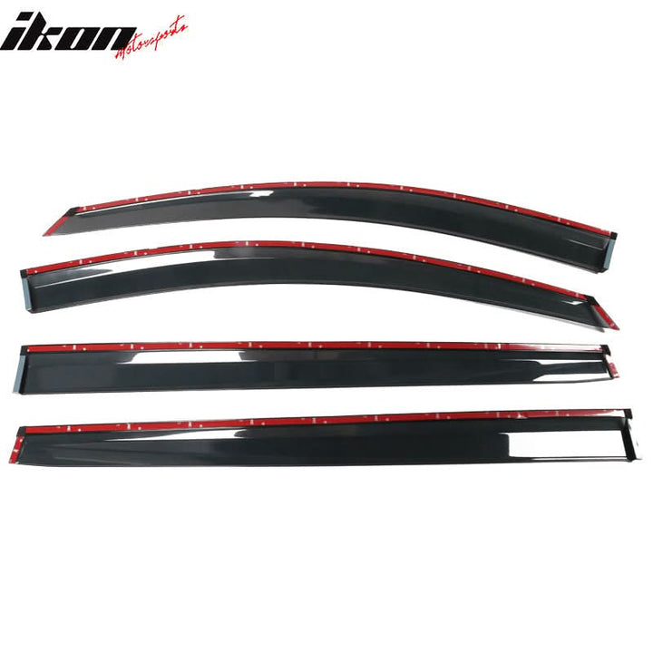 2021-2025 Toyota Sienna PC Injection Window Visor Chrome Trim 4PCS