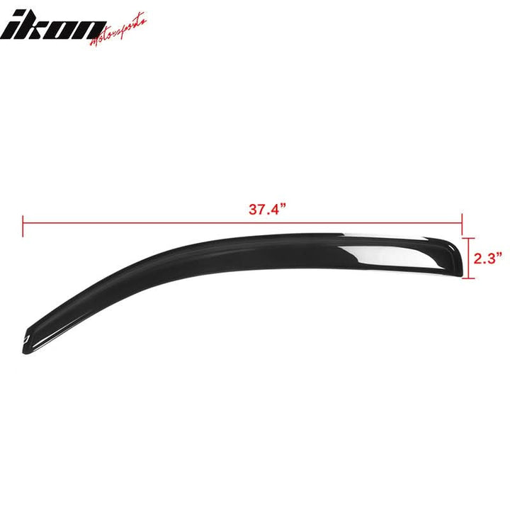 2005-2015 Toyota Tacoma Standard Cab Slim Style Acrylic Visor Windows