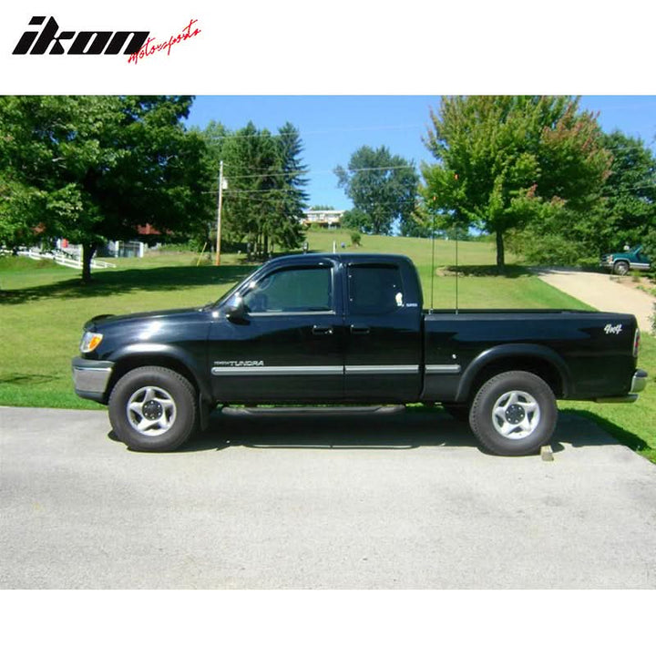 2000-2006 Toyota Tundra Extended Window Visors Slim Style Smoke Acryli