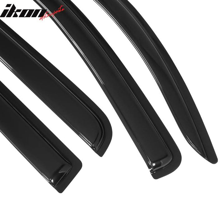 2007-2021 Toyota Tundra Crewmax Cab Tape On Smoke Tinted Visor Windows
