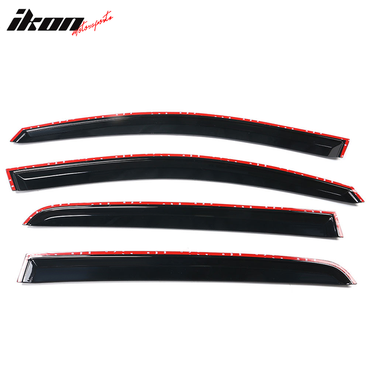 2010-2014 Volkswagen Golf OEM Style Smoke Tinted Window Visors Acrylic