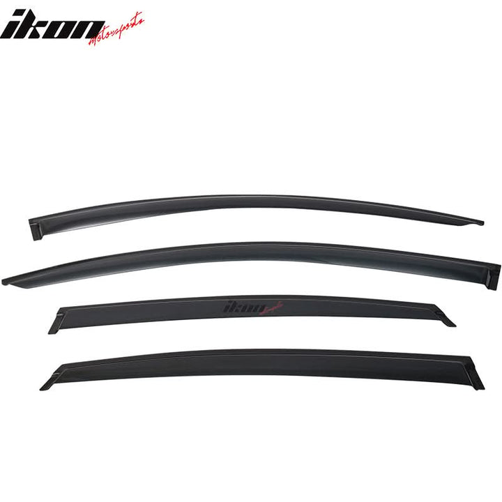 2013-2018 Nissan Altima Slim Style Dark Smoke Window Visors Acrylic