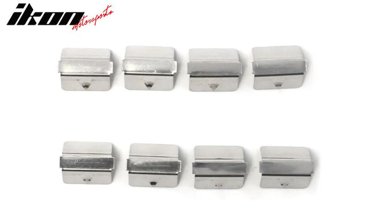 2020-2024 Toyota Highlander PC Side Window Visors w/ Chrome Trim 4PCS