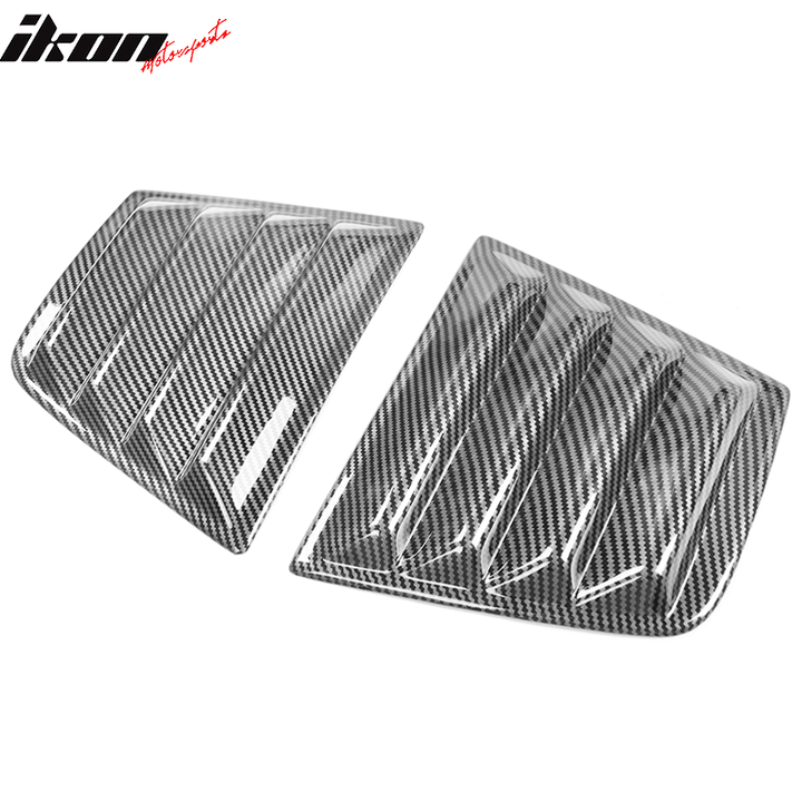 2011-2023 Dodge Charger V2 Side & Rear Window Louver Cover CF Print